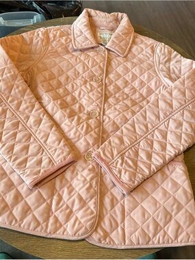 Covington Quilted Blush Button-Up Jacket
